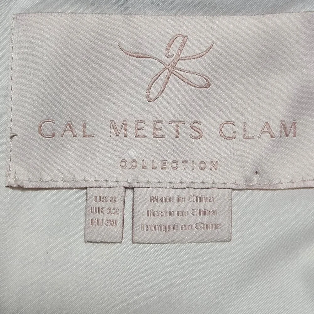 Gal Meets Glam Women Tweed A-Line Dress Ivory 8 Quiet Luxury Easter Cottagecore - Picture 12 of 16